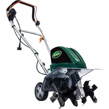 Scotts Outdoor Power Tools TC70135SS Garden Tiller, 16-Inch, 13.5-Amp, Green