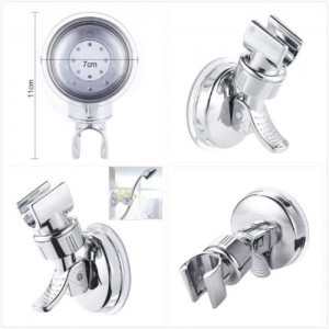 Adjustable Wall Mount Holder Suction Bracket Shower Head Handset Bath Clip
