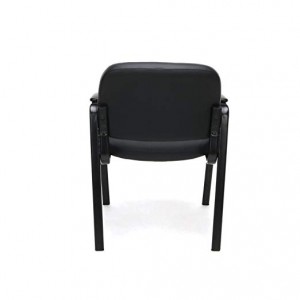 Essentials Leather Executive Side Chair - Guest/Reception Chair, Black (ESS-9010)