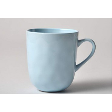 pangu 16-Piece Porcelain Dinnerware Sets, MINIMALISM, Handmade Irregular Shape Look, Service for 4 (16 piece, Light blue) 