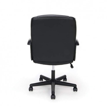 Essentials Leather Executive Office/Computer Chair with Arms - Ergonomic Swivel Chair (ESS-6000)