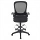 Ulikit Black Mesh Drafting Chair ,Tall Office Chair Drafting Stool With Adjustable Foot Rest
