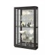 Pulaski P021553 Rockford Mirrored Two Way Sliding Door Curio Cabinet 45.9" x 14.8" x 80.0"