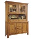 Broyhill Attic Heirlooms China Base and Hutch in Natural Oak Stain